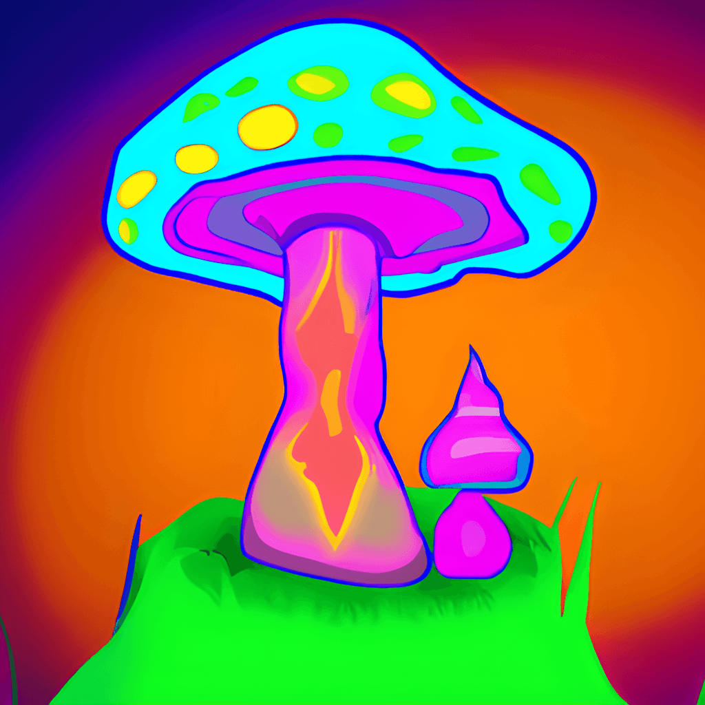 Fantasy Mushroom Simple Colorful Bright · Creative Fabrica
