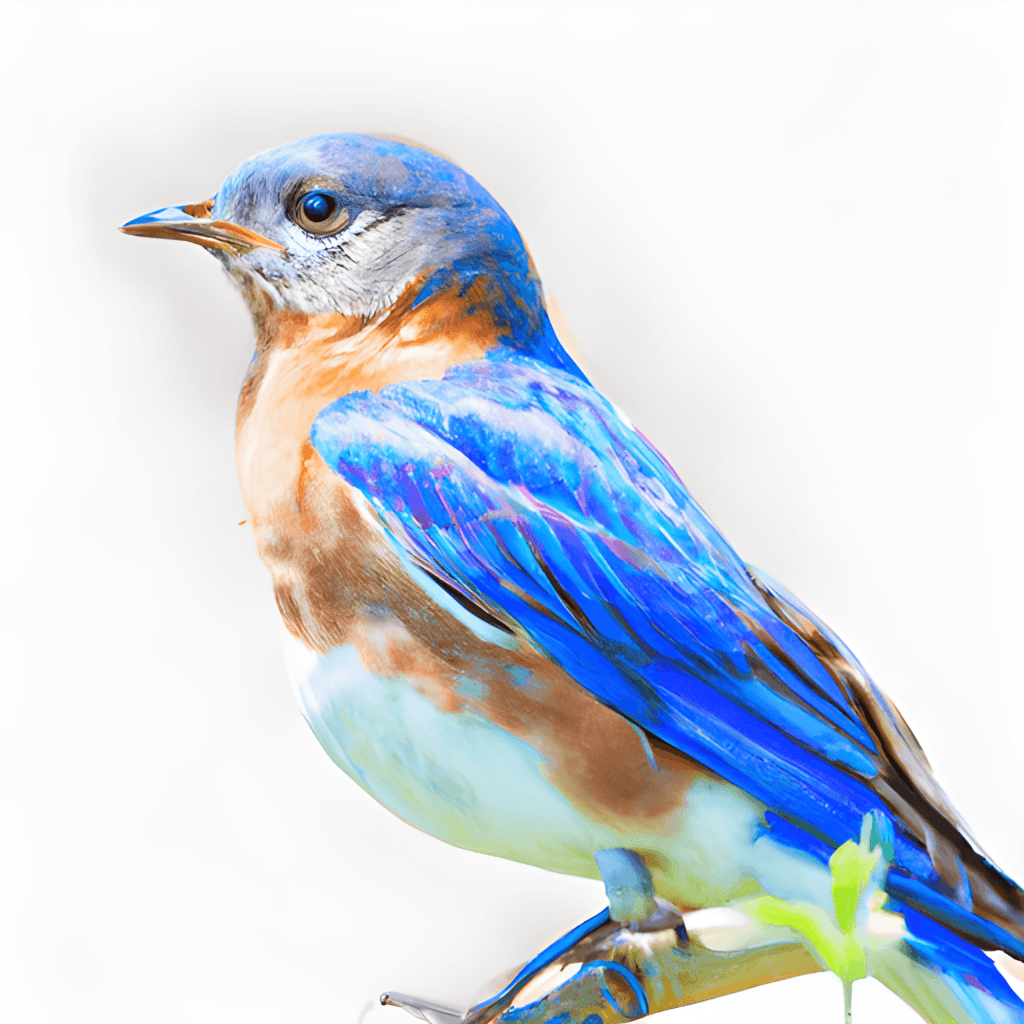 Eastern Bluebird Watercolor Illustration · Creative Fabrica