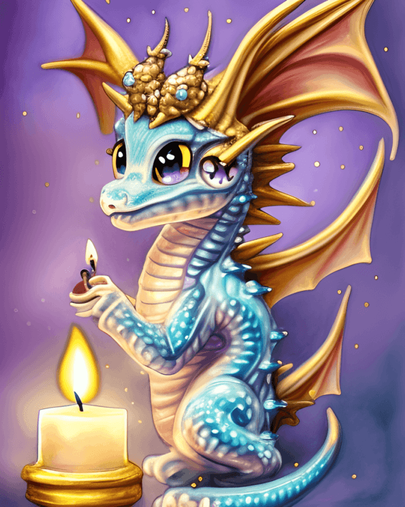 Cute Funny Baby Dragon Clipart  Magic Graphic by hygge.artstudio ·  Creative Fabrica