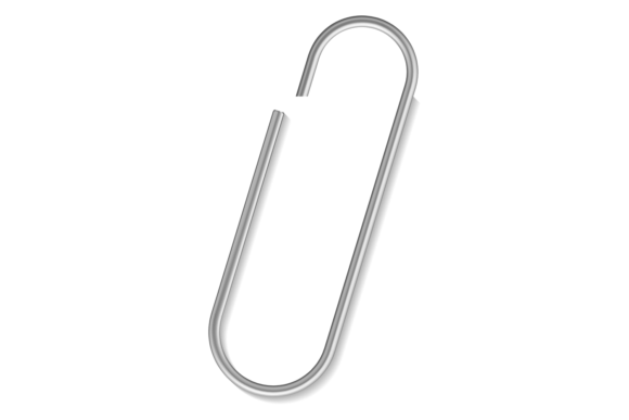 Office Supply Symbol. Paper Clip Metal a Graphic by microvectorone