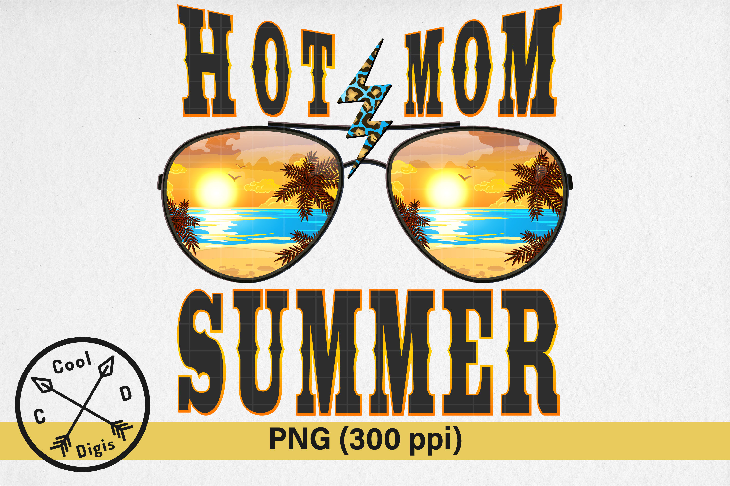 Hot Mom Summer Sublimation Shirt Design Graphic by Cool Digis ...