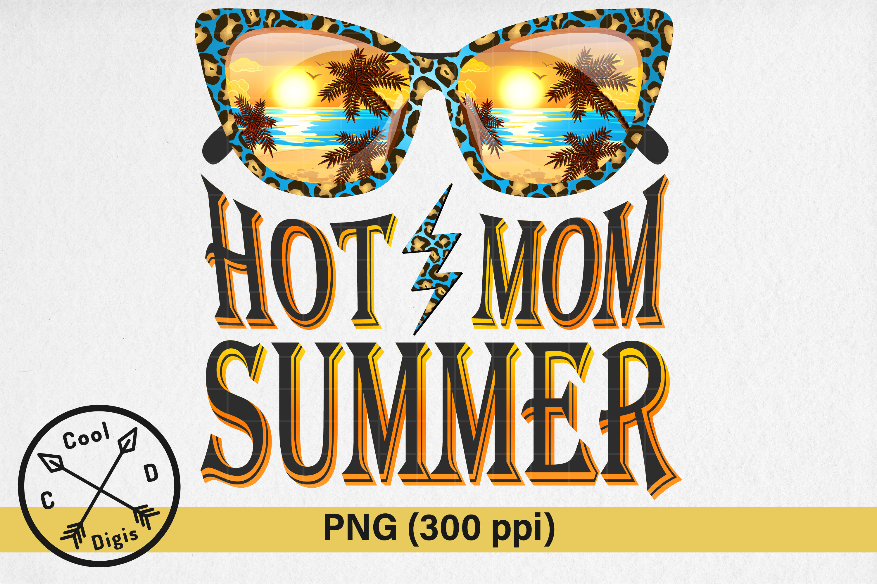 Hot Mom Summer Sublimation Shirt Design Graphic by Cool Digis ...
