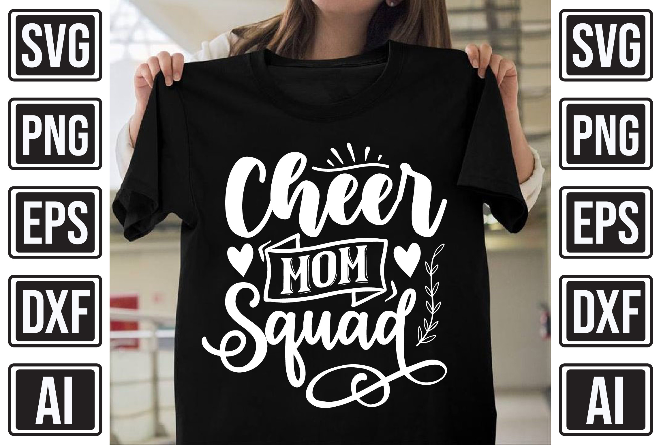Cheer Mom Squad Graphic by T-SHIRTBUNDLE · Creative Fabrica