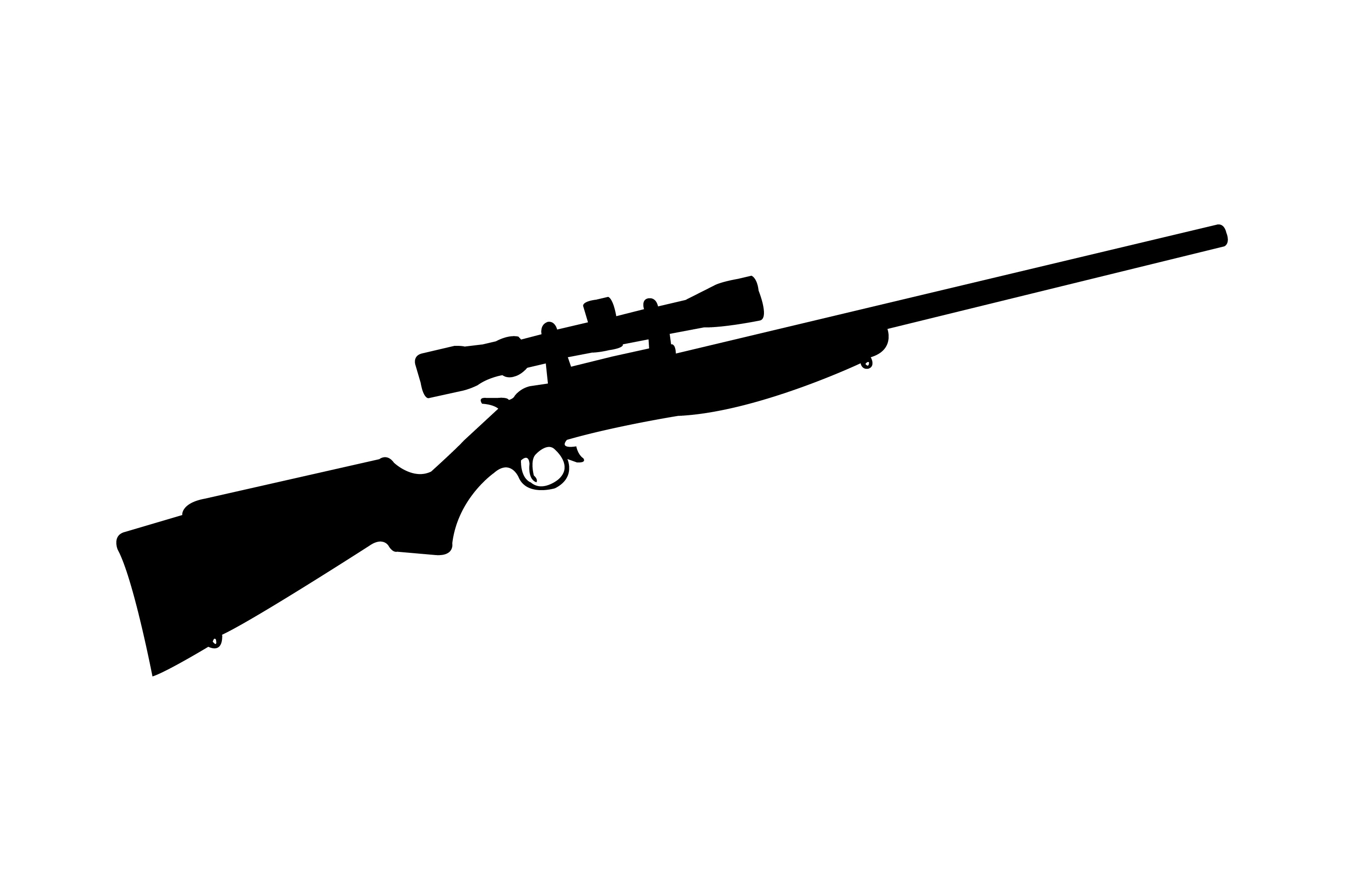 Rifle Silhouette Graphic by Illustrately · Creative Fabrica