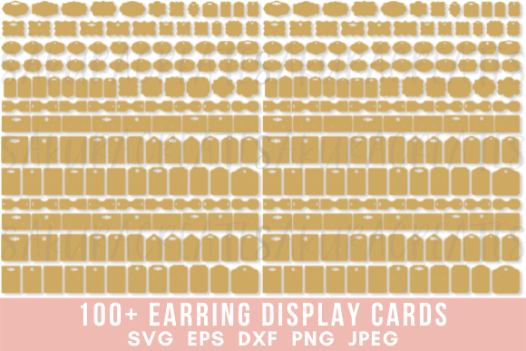 Earring Cards Svg, Earring Display Cards Svg , Jewelry Card Template Svg ,  SVG, DFX, Pdf, Png, Cricut 