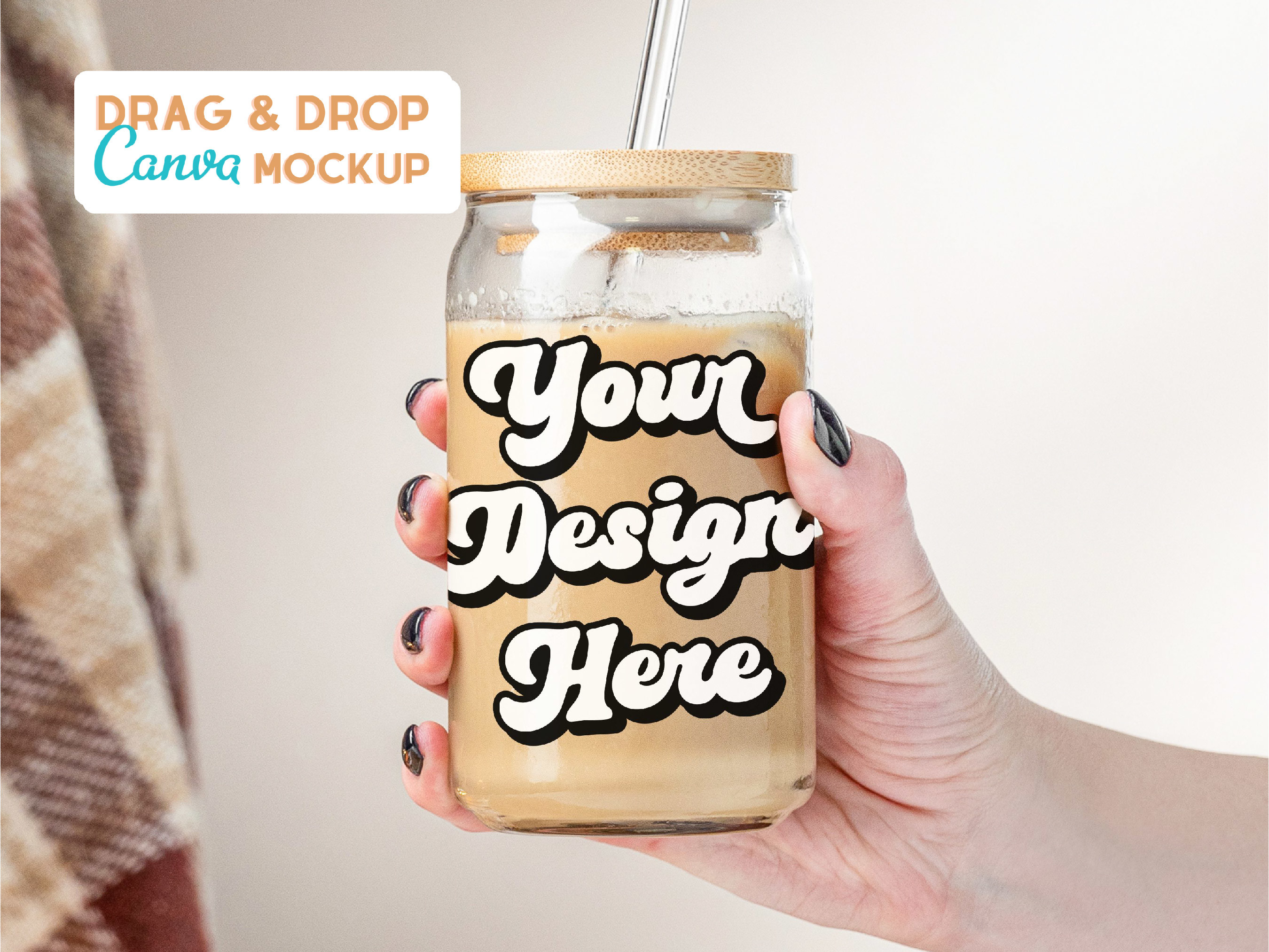 Libbey 16oz Glass Can Mockup Graphic by DecalsAndDaydreams · Creative  Fabrica