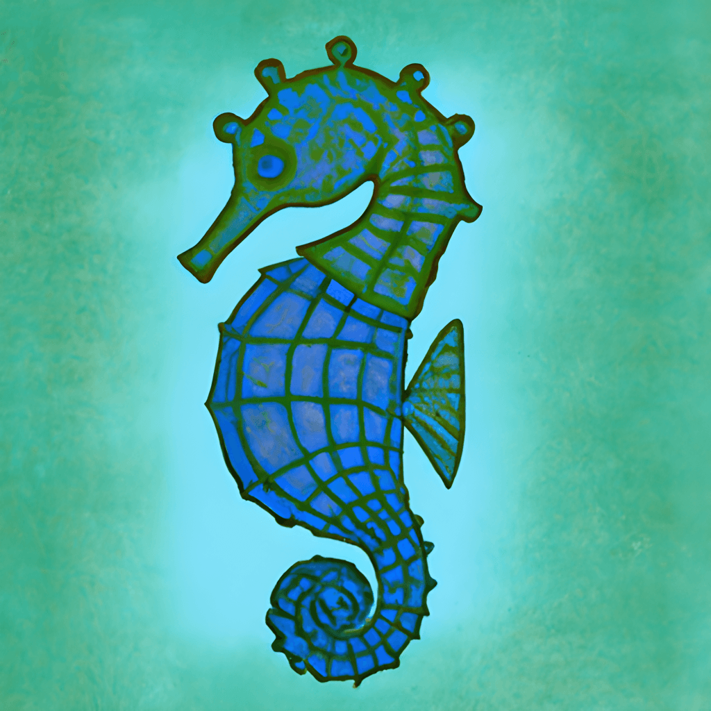 Seahorse Illustration · Creative Fabrica