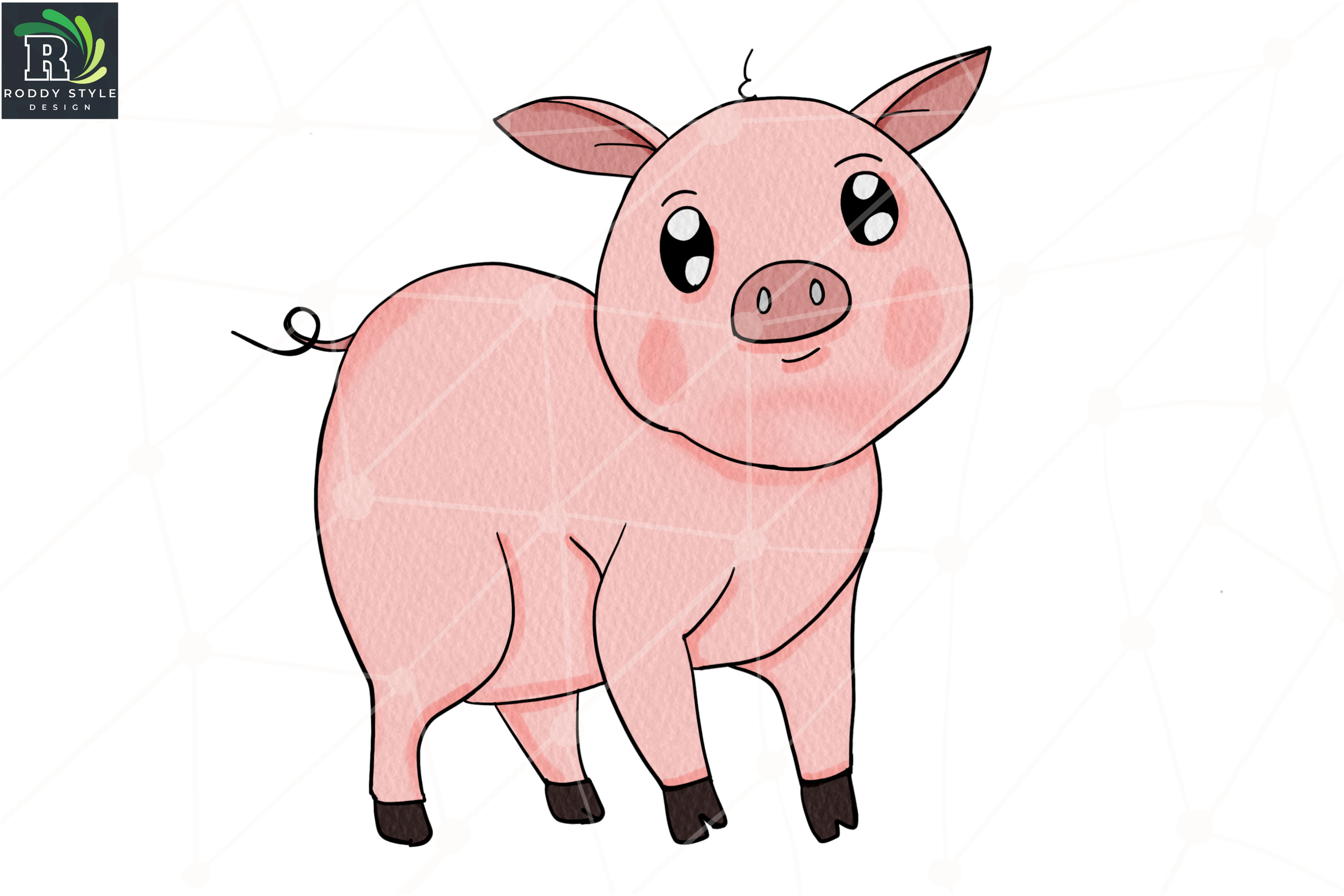 Pig Farm Clip Art PNG Graphic by roddy style · Creative Fabrica