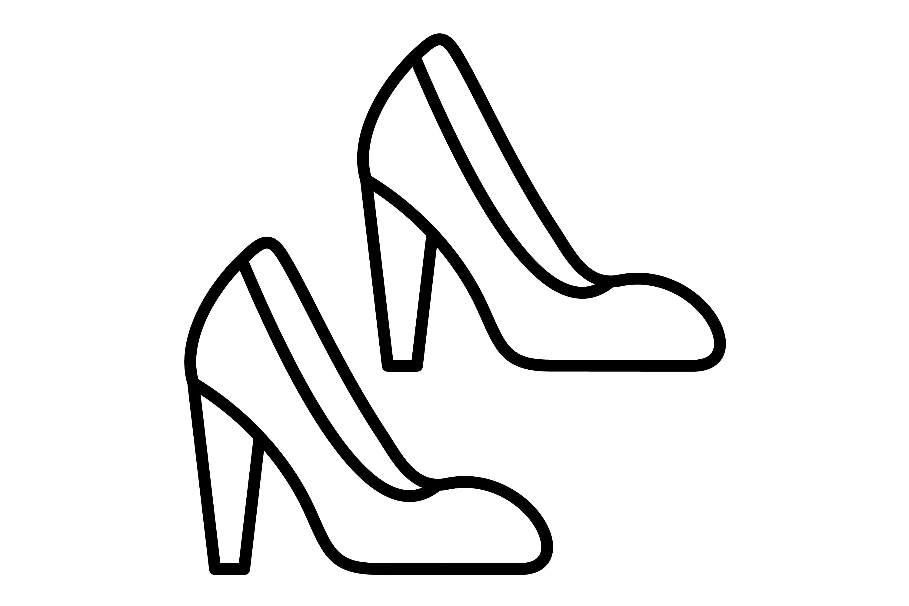 High Heels Silhouette Vector Art, Icons, and Graphics for Free Download