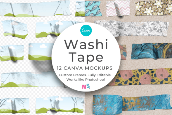 Digital Washi Tape Be My Valentine Gráfico por Sweet Shop Design · Creative  Fabrica