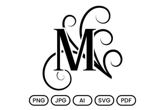 Decorative Monogram Font M Letter Graphic by DesignScotch · Creative ...