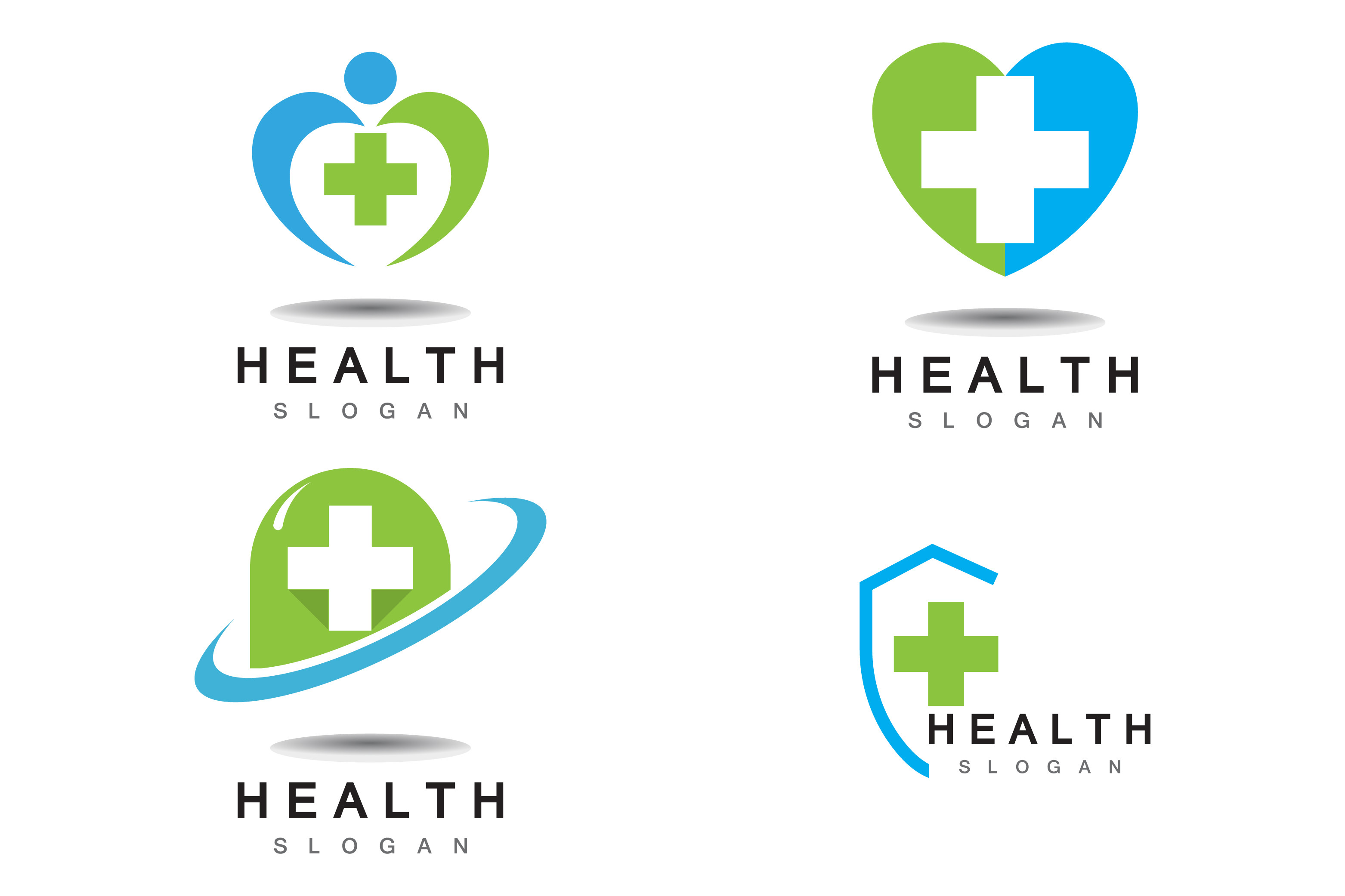 Home And Medical Cross Vector Logo Design. Nursing Home Logo