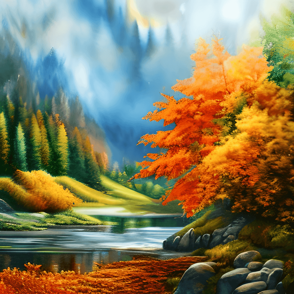 High Detailed 8k Autumn Landscape Sublimation Graphic · Creative Fabrica