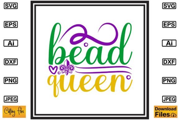 Bead Queen Free Svg T Shirt Design Graphic By Artstore22 · Creative Fabrica