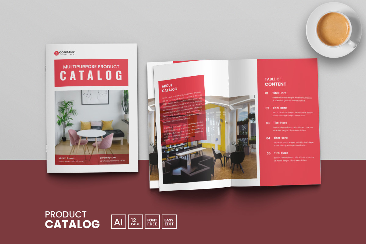 Multipurpose Product Catalog Template Graphic by Pod Design · Creative ...
