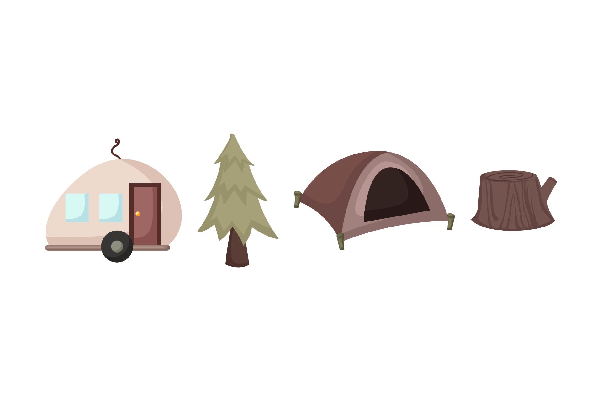 Camping Necessities Graphic by Fauzia Studio · Creative Fabrica