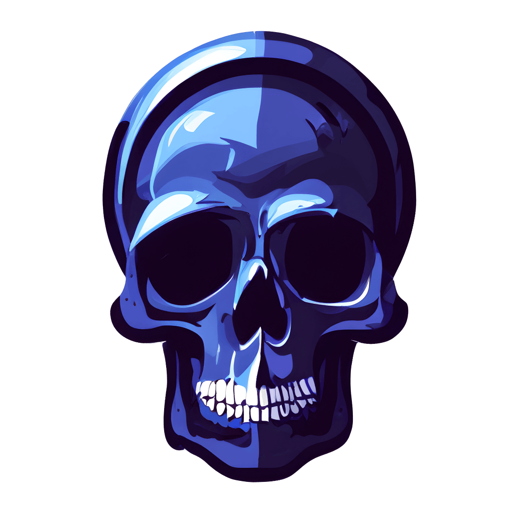 Blueberry Skull Graphic · Creative Fabrica