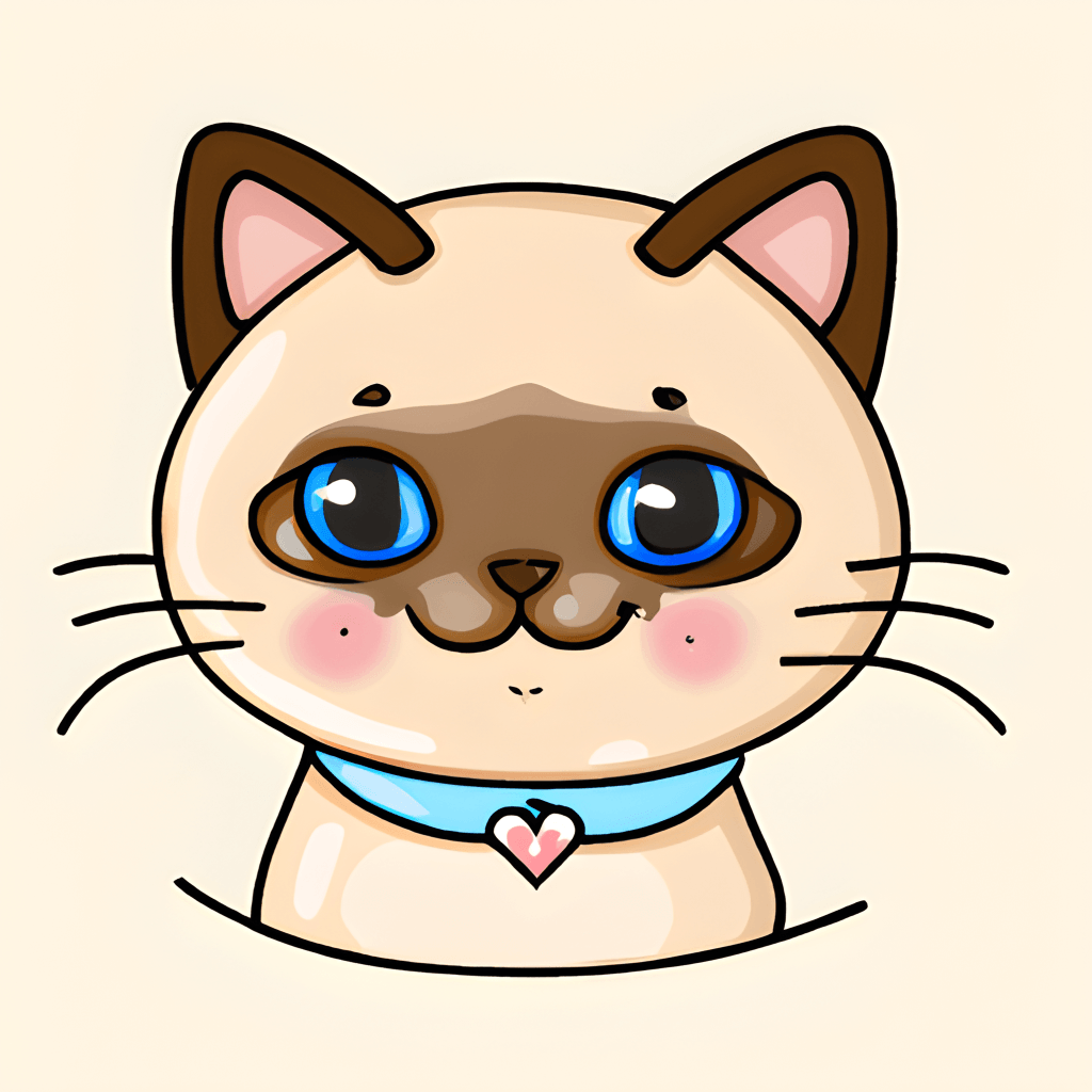 Desenho de gato siamês colorido, desenho de gato gatinho dos desenhos  animados, desenhos ani…