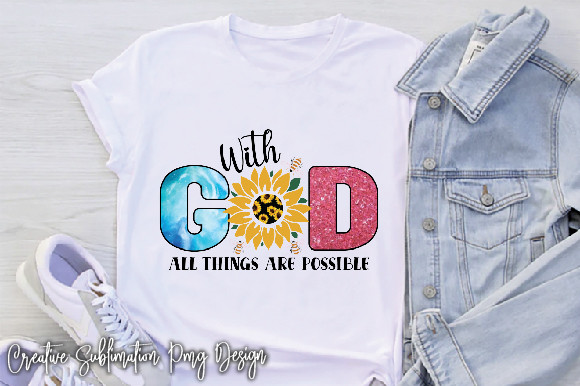 With God All Things Are Possible Graphic by GraphMagic · Creative Fabrica