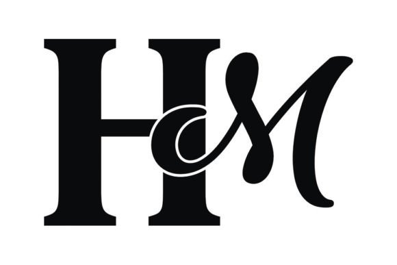 HM Logo Design  Hm logo, Logo design inspiration graphics, Luxury logo  design