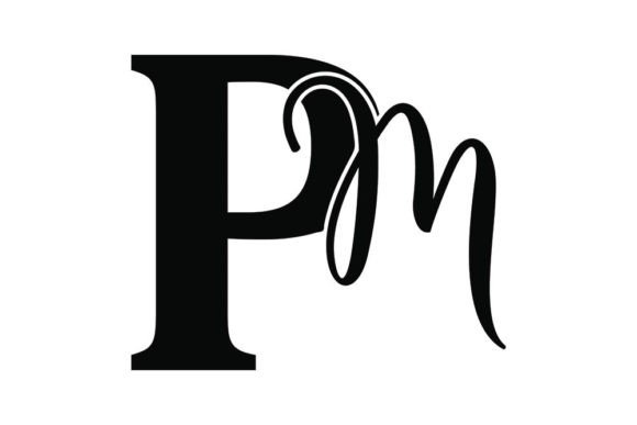 Monogram PM Logo Design Graphic by Greenlines Studios · Creative Fabrica