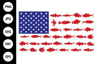 American Flag Fish SVG Graphic by MYDIGITALART13 · Creative Fabrica