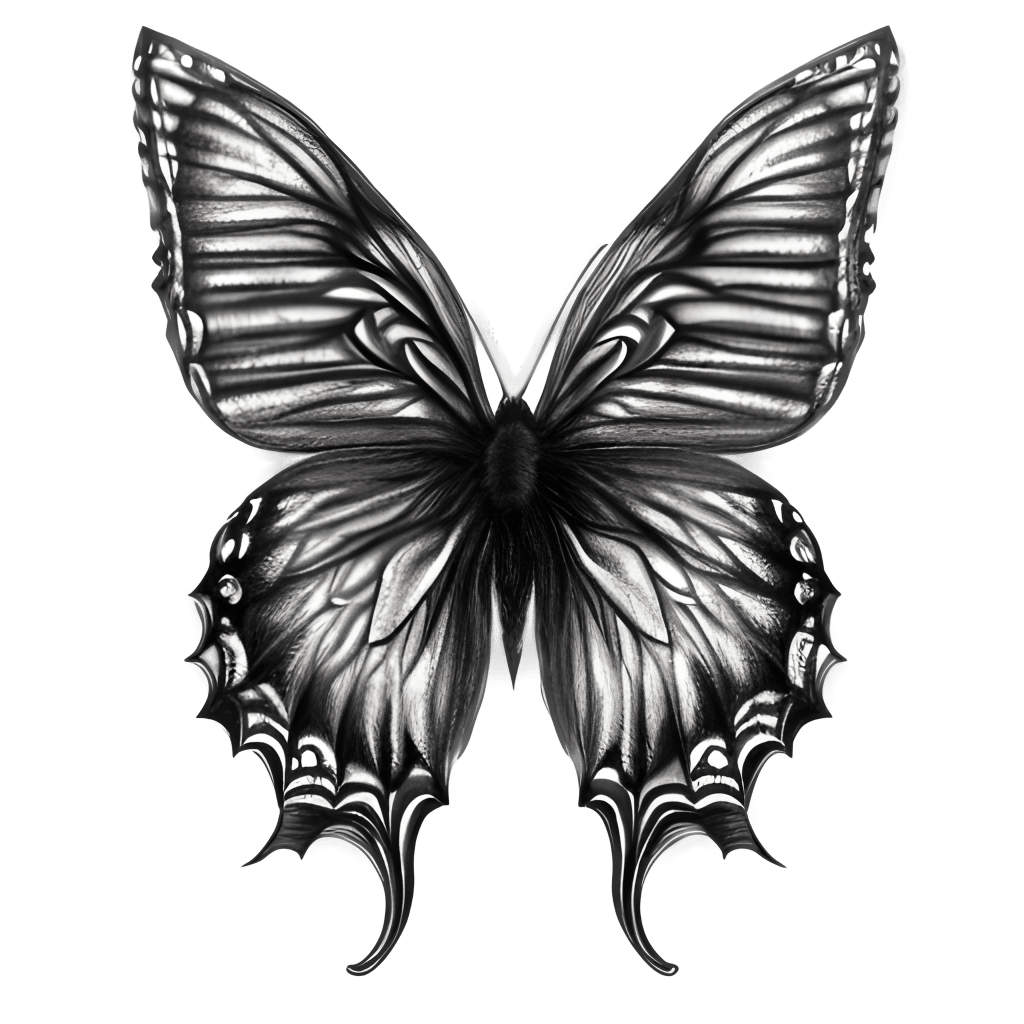 Fantasy Butterfly with Floral Wings · Creative Fabrica