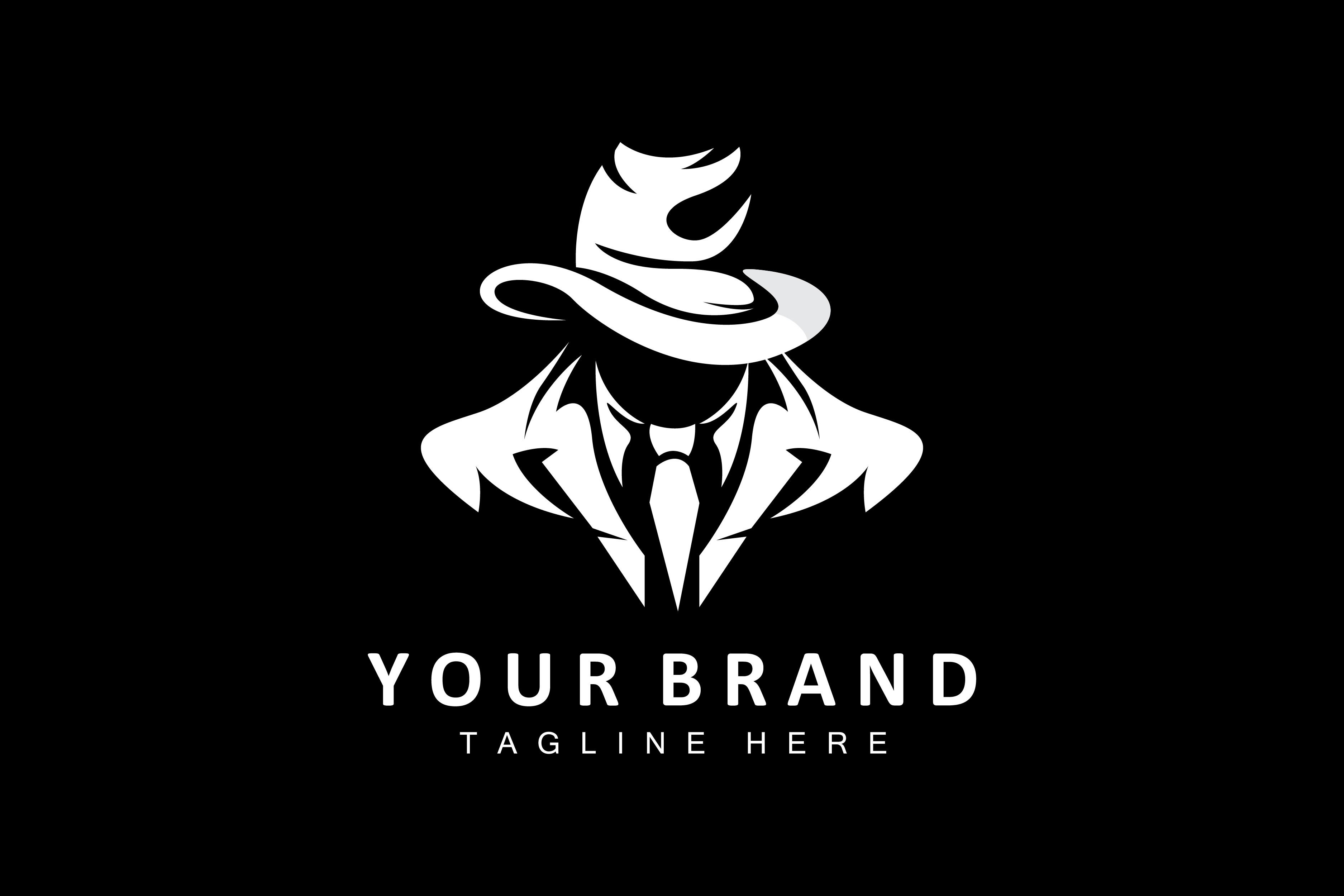 Mafia Logo Design, Tuxedo Suit Icon Graphic by May Graphic · Creative ...