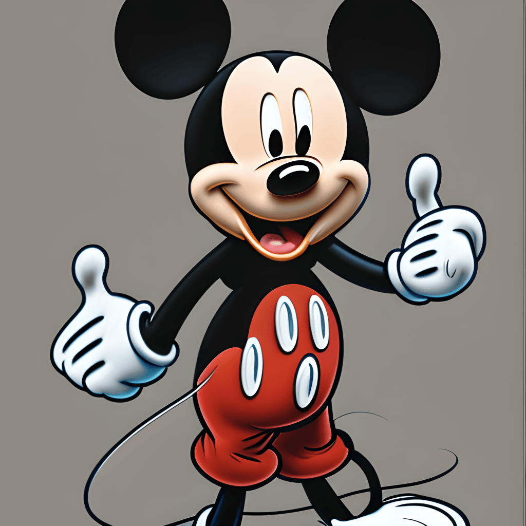 Mickey Mouse Digital Graphic · Creative Fabrica