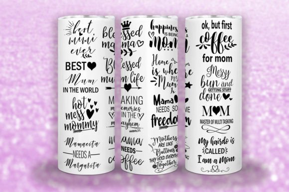 Mothers Day Tumbler Sublimation. Blessed Mama Tumbler By