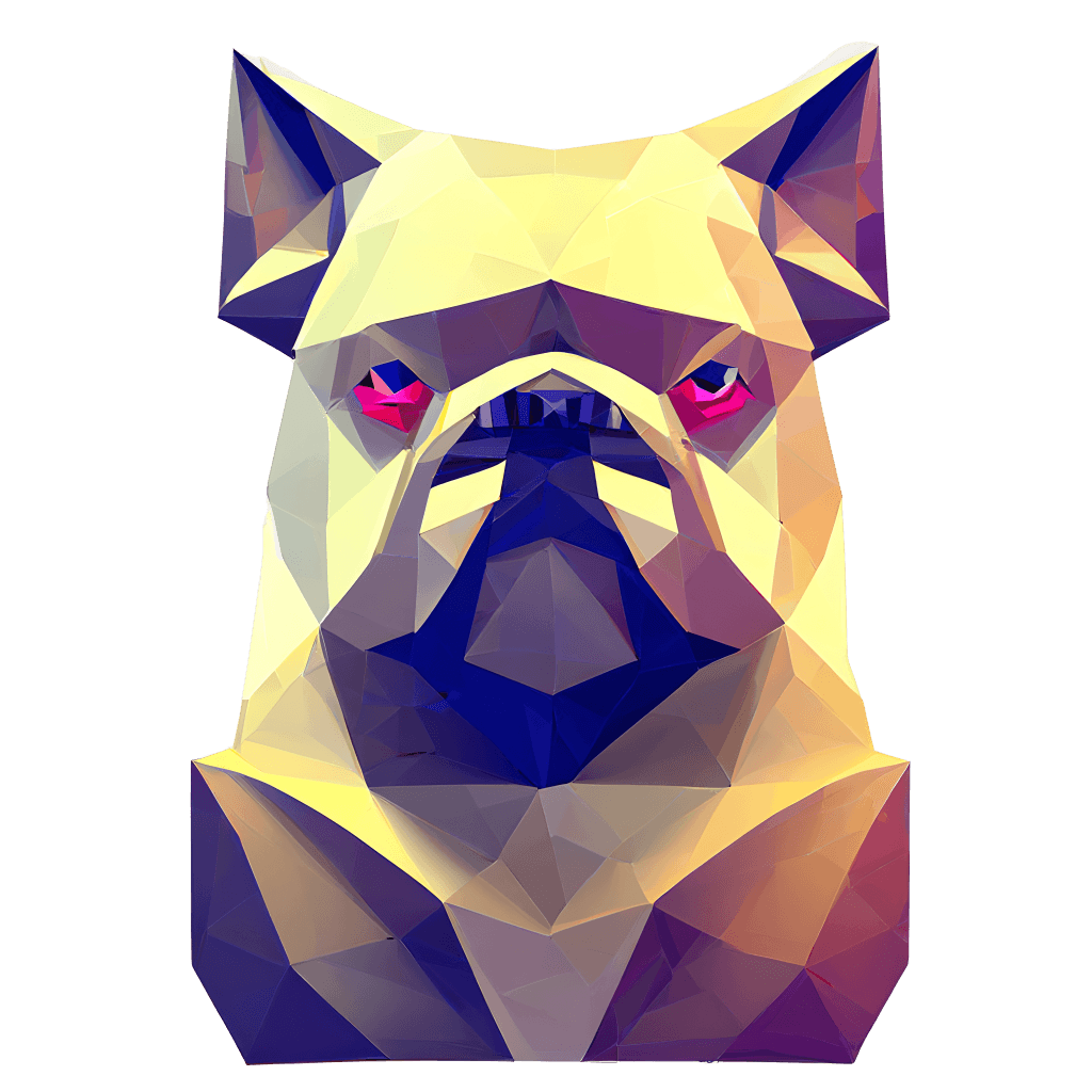 Sirmeliodas Glass Bulldog Portrait · Creative Fabrica