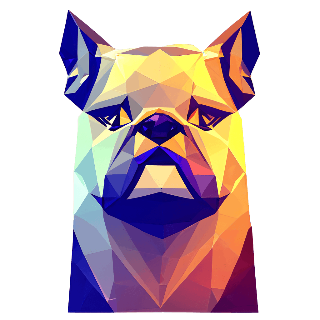 Sirmeliodas Translucent Glass Bulldog Portrait · Creative Fabrica