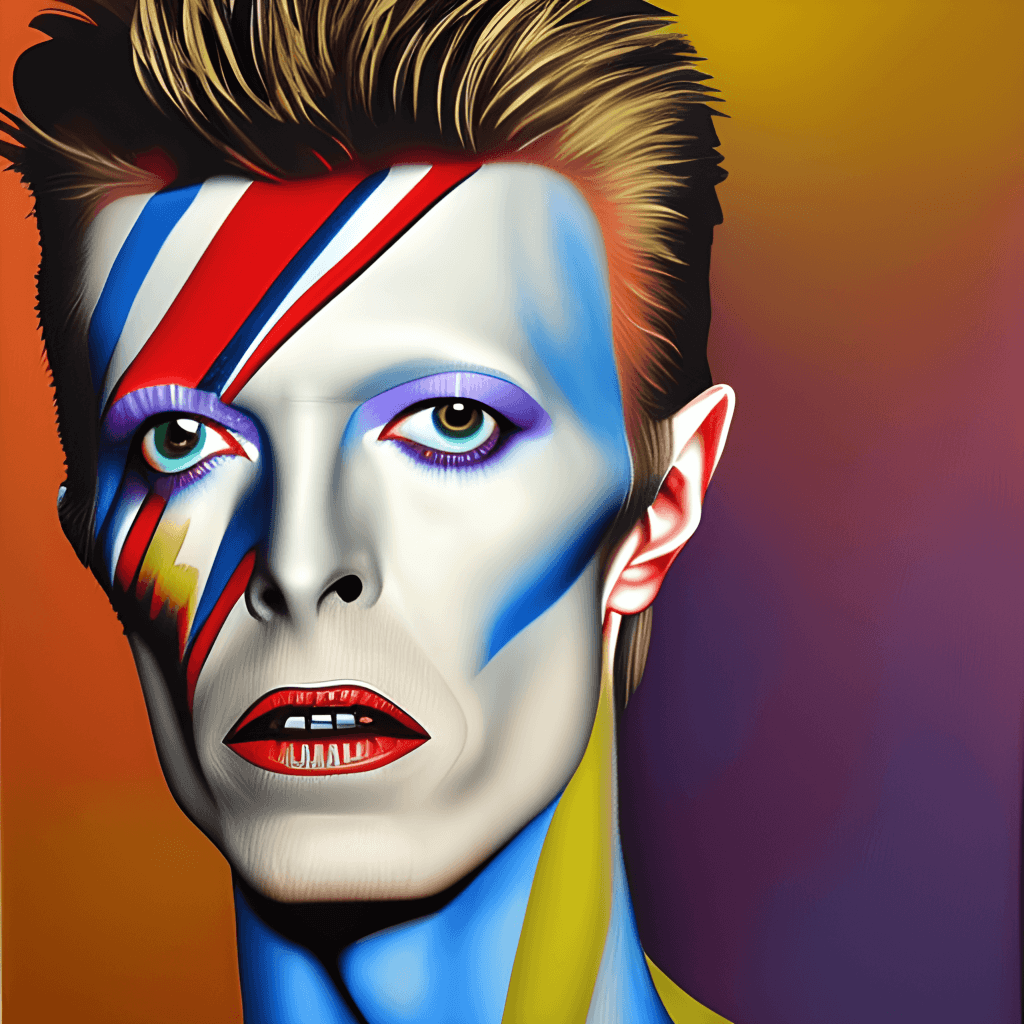 David Bowie Painting · Creative Fabrica