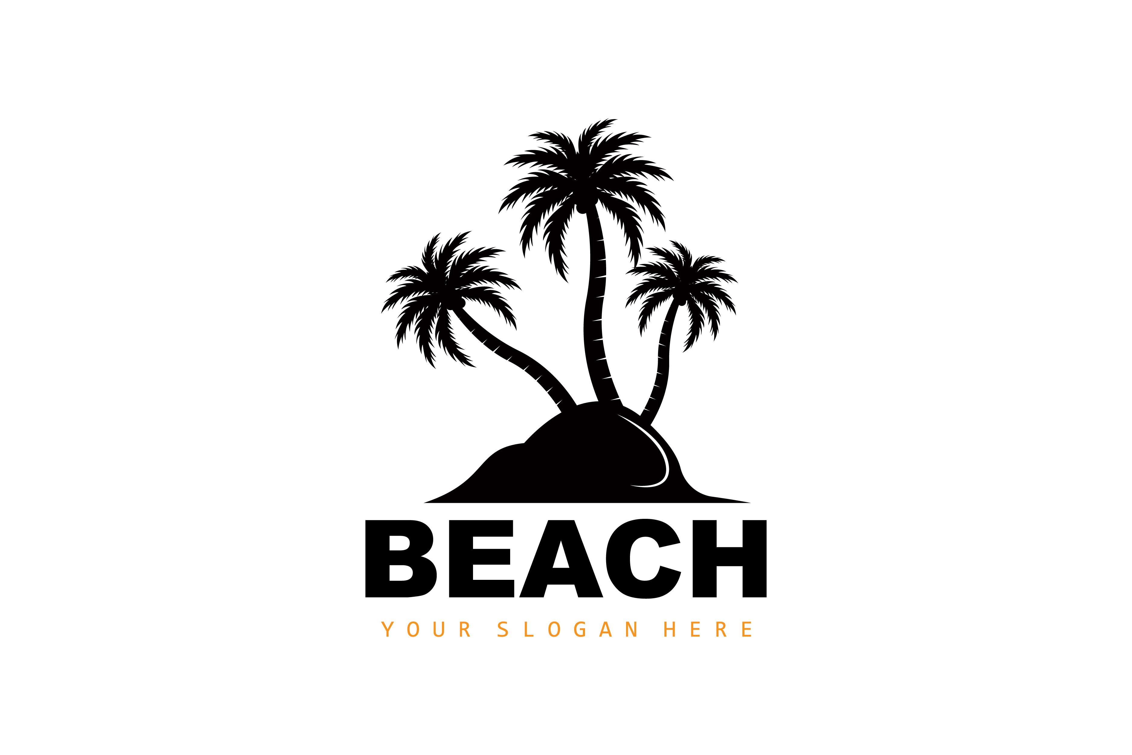 Coconut Tree Logo with Beach Atmosphere, Graphic by May Graphic ...