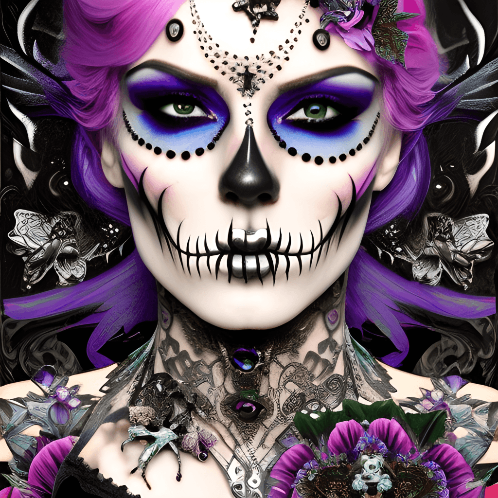 Goth Exotic Fairy Skull Corset Graphic · Creative Fabrica