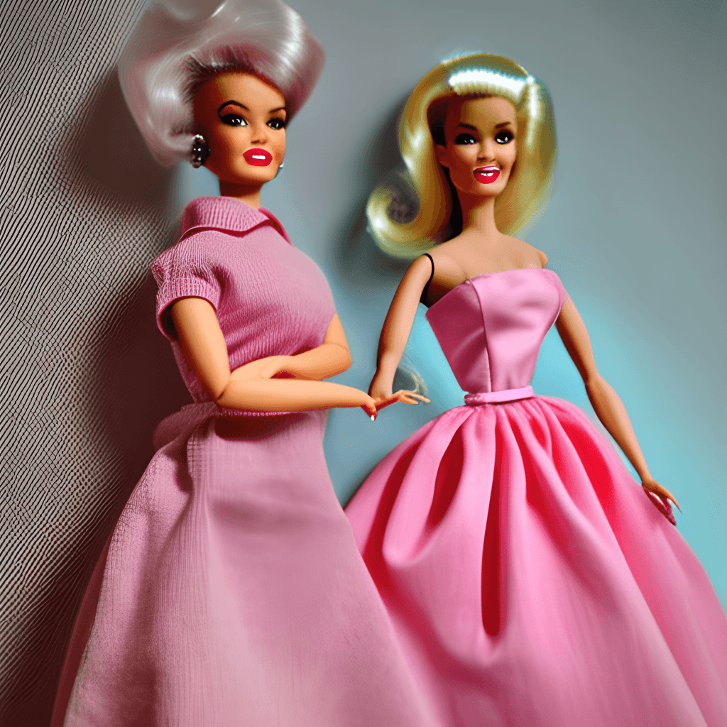 Graphisme Barbie noir hyper réaliste · Creative Fabrica