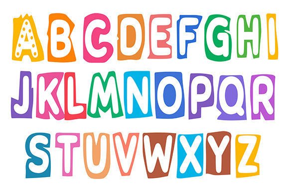 Cute ABC Alphabet Decorative Letters Graphic by Virgostudio