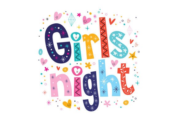girls night clip art