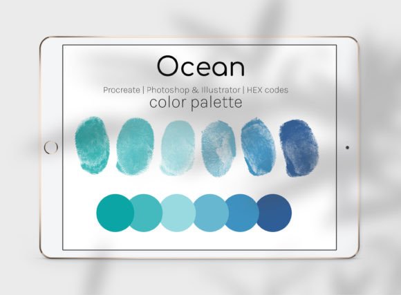 Ocean Water Color Palette
