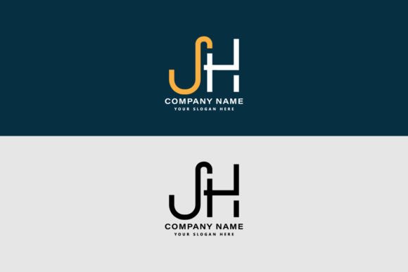 JH Letter Luxury Logo Vector Template. Graphic by graphicfirozkabir ...