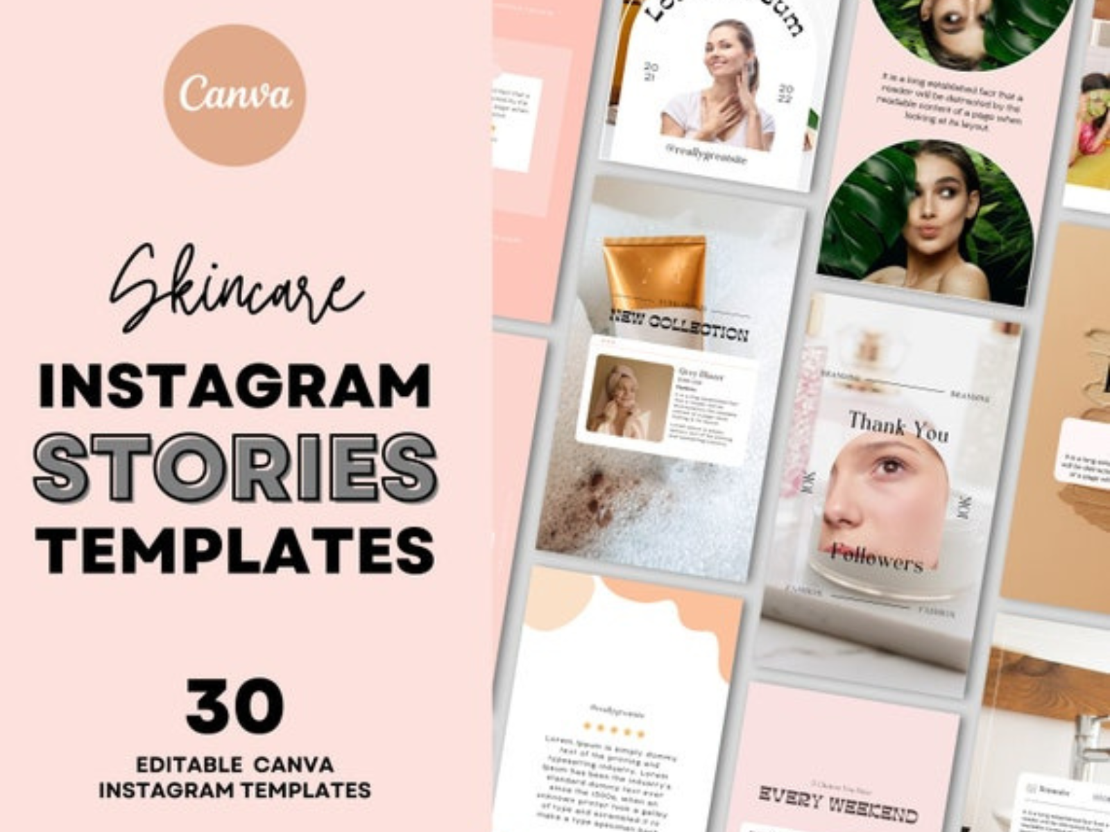Skincare Instagram Post Templates Graphic by DesignScape Arts ...