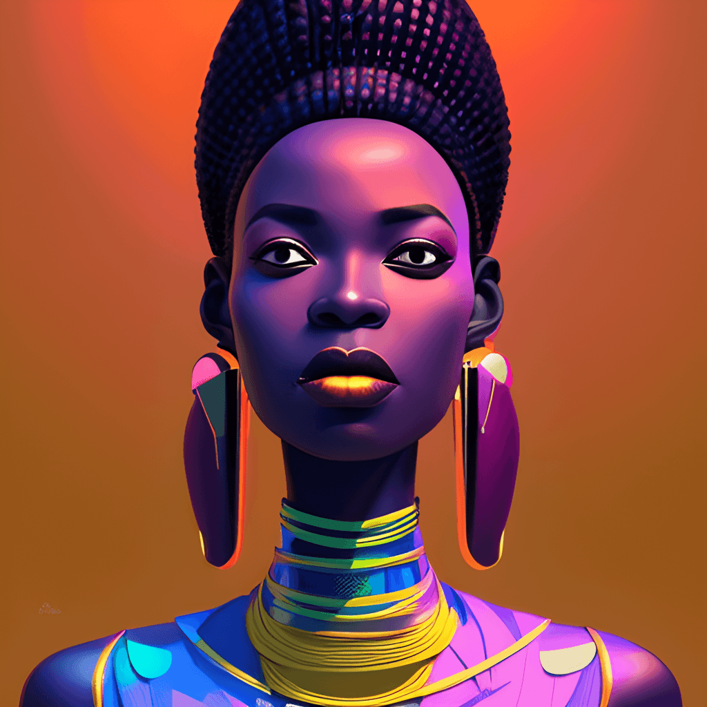 Elegant African Lady · Creative Fabrica