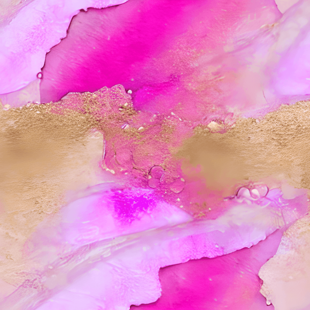 Pink Transparent Rarefied Alcohol Ink White Background Gold Foil ...