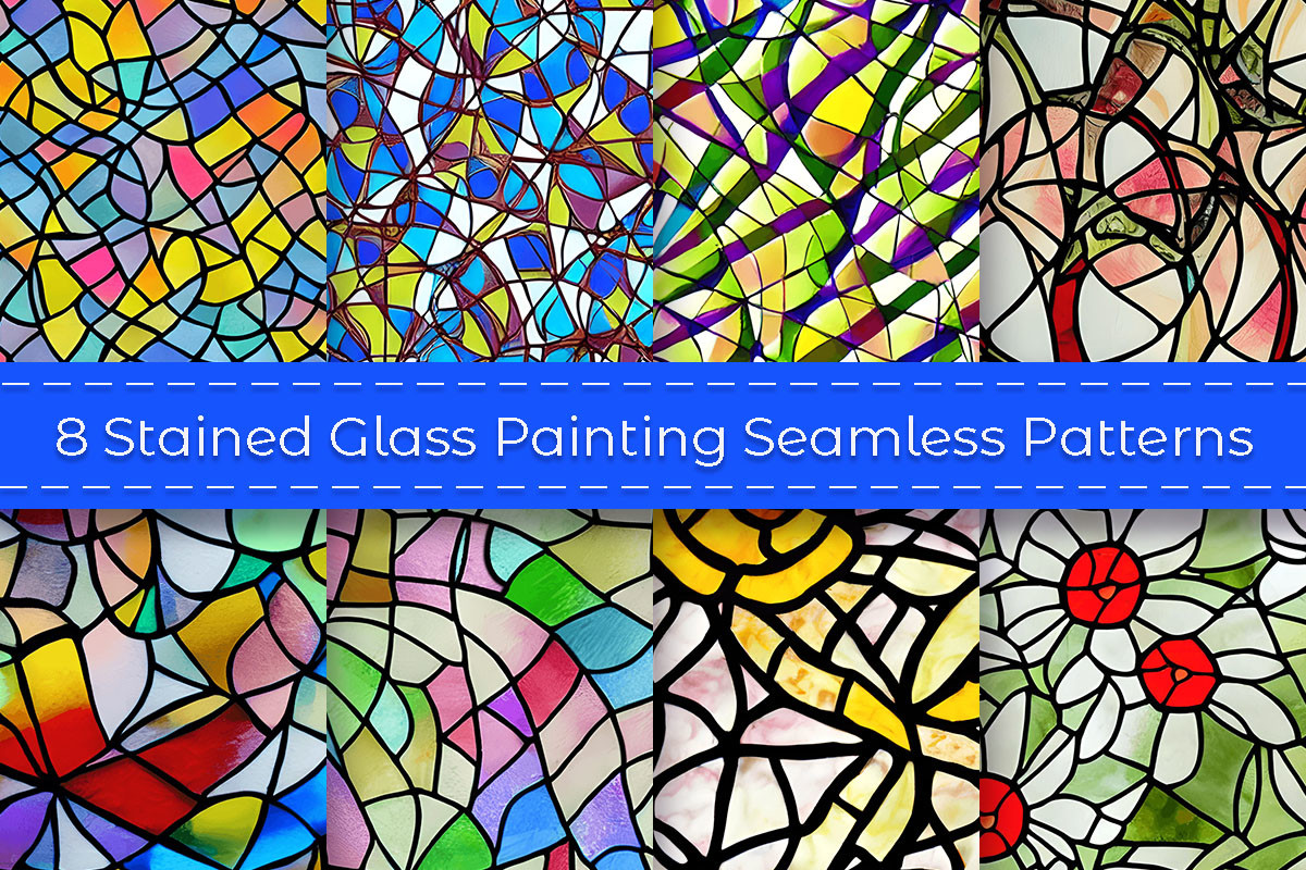 Stained Glass Paint Drips Graphic by Pro Designer Team · Creative Fabrica