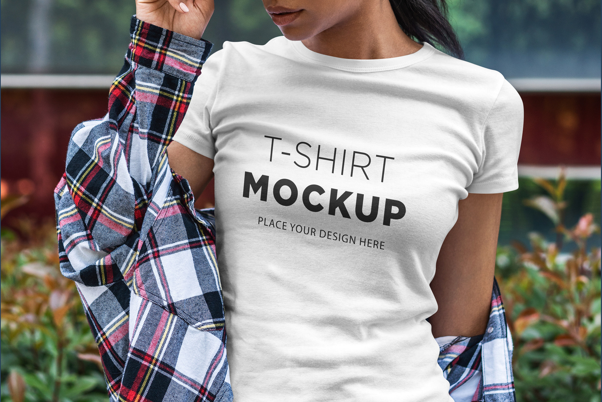 T-Shirt Mock-Up Black Girl Graphic by Dikarte Media · Creative Fabrica
