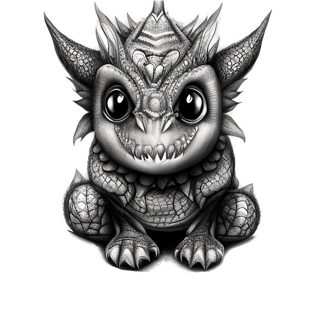 cute toothless dragon drawing