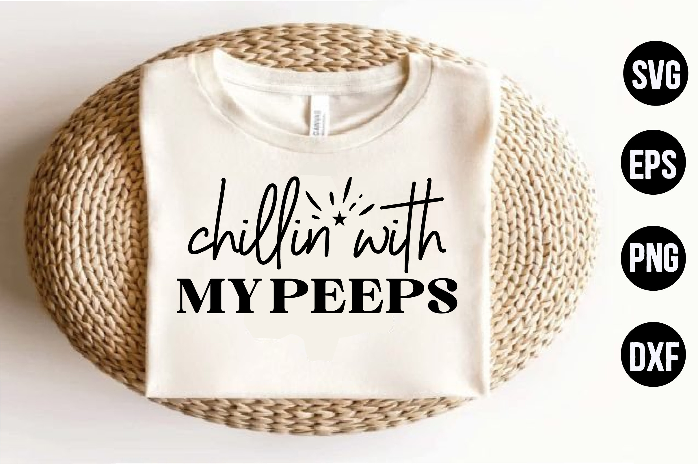 Chillin with My Peeps Graphic by Sujon Roy · Creative Fabrica