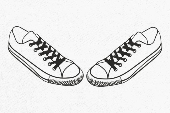 Chucks Shoes SVG, Shoes Svg, Sneakers Graphic by camelsvg · Creative ...