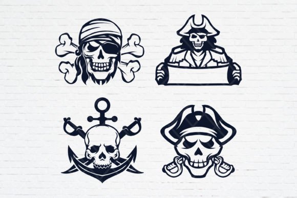 Pirate Skull Svg, vector