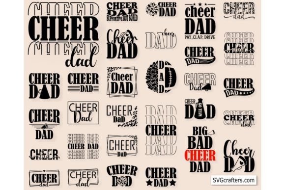 Cheer Dad Svg, Cheer Coach Svg Bundle Graphic by SVGcrafters · Creative ...